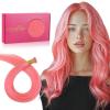 WENNALIFE I Tip Hair Extensions Human Hair, 50g 100s 14 Inch Auburn Ginger Remy Itip Human Hair Extensions Invisible Itips Straight I Tips Fusion Extensions Real Human Hair(I-#Light Pink)