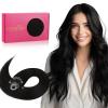 WENNALIFE I Tip Hair Extensions Human Hair, 50g 100s 14 Inch Auburn Ginger Remy Itip Human Hair Extensions Invisible Itips Straight I Tips Fusion Extensions Real Human Hair(M-#1 Jet Black)