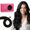 WENNALIFE I Tip Hair Extensions Human Hair, 50g 50s 18 Inch Dark Brown Remy Itip Human Hair Extensions Invisible Itips Straight I Tips Fusion Extensions Real Human Hair(I-#1B Natural Black)