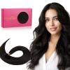 WENNALIFE I Tip Hair Extensions Human Hair, 50g 50s 18 Inch Dark Brown Remy Itip Human Hair Extensions Invisible Itips Straight I Tips Fusion Extensions Real Human Hair(U-#2 Dark Brown)