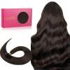 WENNALIFE I Tip Hair Extensions Human Hair, 50g 50s 18 Inch Dark Brown Remy Itip Human Hair Extensions Invisible Itips Straight I Tips Fusion Extensions Real Human Hair(U-#2A Light Dark Brown)