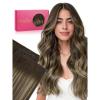 WENNALIFE Sew in Hair Extensions Real Human Hair, 18 Inch 90g Natural Black Machine Weft Remy Hair Hand Tied Weft Straight Extensiones De Cabello Hmano(2.0Ge-#4/27/4 Balayage Chocolate Brown to Caramel Blonde)