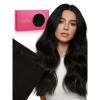 WENNALIFE Sew in Hair Extensions Real Human Hair, 18 Inch 90g Natural Black Machine Weft Remy Hair Hand Tied Weft Straight Extensiones De Cabello Hmano(2.0Ge-#1B Natural Black)