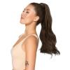 WENNALIFE Wire Hair Extensions (Increase 50% Lifespan) Real Human Hair 18 inch 95g Jet Black Remy Hair Invisible Transparent Wire Fish Line Straight Reusable Natural Extensiones De Cabello Humano(Pony-#4 Chocolate Brown)