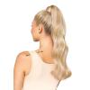 WENNALIFE Wire Hair Extensions (Increase 50% Lifespan) Real Human Hair 18 inch 95g Light Dark Brown Remy Wire Hair Extensions Invisible Transparent Fish Line Straight Real(Pony-#18A/613A Dirty Blonde Highlighted Bleach Blonde)