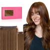 WENNALIFE Wire Hair Extensions (Increase 50% Lifespan) Real Human Hair 18 inch 95g Natural Black Chestnut Brown Remy Hair Extensions Invisible Transparent Wire Real(#5R Light Auburn Brown)