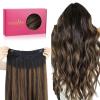 #1B/6/1B Balayage Natural Black to Chestnut Brown