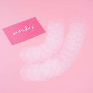 WENNALIFE Heat Shield Guards for K Tip Hair Extensions Real Human Hair, 25 Pcs Clear PVC Fusion K Tip Tools Single Hole Heat Shield for Hair Extensions(Transparent)