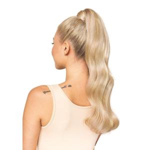 WENNALIFE Wire Hair Extensions (Increase 50% Lifespan) Real Human Hair 18 inch 95g Light Dark Brown Remy Wire Hair Extensions Invisible Transparent Fish Line Straight Real(Pony-#18A/613A Dirty Blonde Highlighted Bleach Blonde)