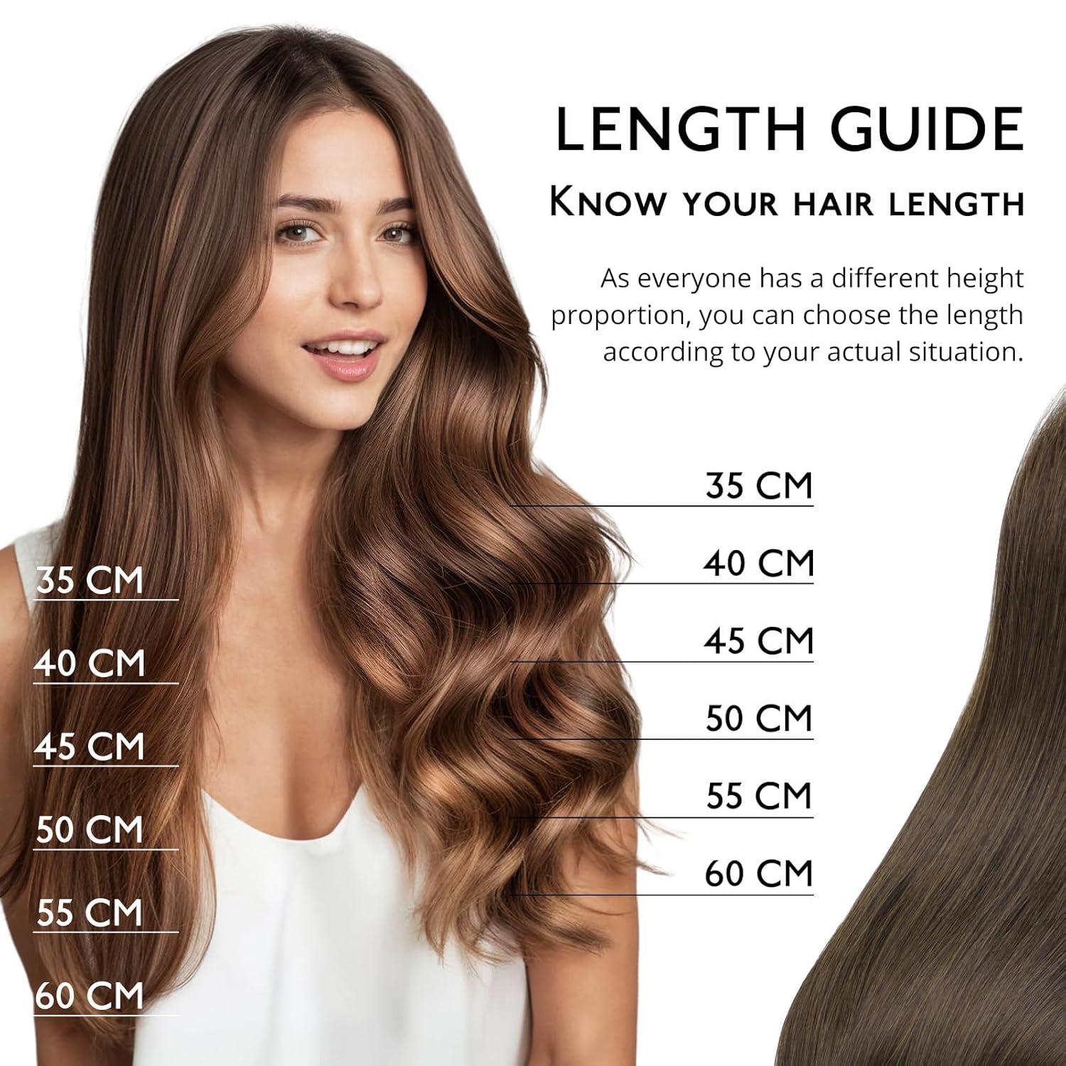 imageWENNALIFE Clip in Hair Extensions Real Human Hair 14 Inch 120g 7pcs Dark Brown Hair Extensions Clip In Human Hair Remy Hair Double Weft