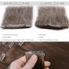 WENNALIFE Seamless Clip In Hair Extensions, 20 Inch 150g 7pcs Chocolate Brown Hair Extensions Clip in Human Hair Invisible PU Skin Weft Natural Remy Human Hair Extensions