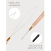 WENNALIFE Sew in Hair Extension Kit Hair Extension Tools, 200 PCS Blonde Micro Ring Beads, 1 Pulling Needle, 1 Loop Needle, 1 Plier, 1 Thread, 4 Curved Needles, 2 Straight Needles, 2 J-needles(Black)