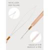 WENNALIFE Sew in Hair Extension Kit Hair Extension Tools, 200 PCS Blonde Micro Ring Beads, 1 Pulling Needle, 1 Loop Needle, 1 Plier, 1 Thread, 4 Curved Needles, 2 Straight Needles, 2 J-needles(Blonde)