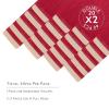 WENNALIFE Tape in Hair Extensions, 16 Inch Red Human Hair, 40pcs 100g Straight Invisible Reusable Real Extensions