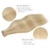WENNALIFE Tape in Hair Extensions Human Hair, 20pcs 50g 14 inch Light Blonde Highlighted Golden Blonde Remy Hair Extensions Straight Human Hair Tape in Extensions Skin Weft Tape Extensions Human Hair