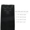 Wennalife Clip in Jet Black 16 Inch 120g 7pcs Human Hair Extensions Remy Clip in Hair Extensions Double Weft