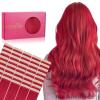 WENNALIFE Tape in Hair Extensions, 16 Inch Red Human Hair, 40pcs 100g Straight Invisible Reusable Real Extensions