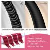 WENNALIFE Tape in Hair Extensions Human Hair Burgundy Red Tape in Extensions, 10pcs 25g 16 inch Remy Invisible Tape Ins Straight Colored Soft Real Human Hair Tape in Extensions Refill Set Extensions