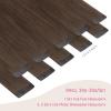 WENNALIFE Tape in Hair Extensions Human Hair Chocolate Brown Tape in Extensions, 10pcs 25g 18 inch Remy Invisible Tape Ins Straight Soft Real Human Hair Tape in Extensions Refill Set Extensions