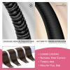 WENNALIFE Tape in Hair Extensions Human Hair Chocolate Brown Tape in Extensions, 10pcs 25g 18 inch Remy Invisible Tape Ins Straight Soft Real Human Hair Tape in Extensions Refill Set Extensions