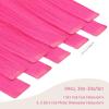 WENNALIFE Tape in Hair Extensions Human Hair Hot Pink Tape in Extensions, 10pcs 25g 18 inch Remy Invisible Tape Ins Straight Colored Soft Real Human Hair Tape in Extensions Refill Set Extensions
