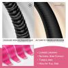 WENNALIFE Tape in Hair Extensions Human Hair Hot Pink Tape in Extensions, 10pcs 25g 18 inch Remy Invisible Tape Ins Straight Colored Soft Real Human Hair Tape in Extensions Refill Set Extensions