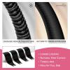 WENNALIFE Tape in Hair Extensions Human Hair Jet Black Tape in Extensions, 10pcs 25g 18 inch Remy Invisible Tape Ins Straight Colored Soft Real Human Hair Tape in Extensions Refill Set Extensions