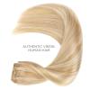 WENNALIFE Clip in Hair Extensions Human Hair 14 Inch 120g 7pcs Dirty Blonde Highlighted Bleach Blonde Hair Extensions Clip in for Women Real Human Hair Rallonge Cheveux Humain Real Hair Extensions