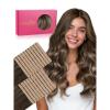 WENNALIFE 8cm Tape in Hair Extensions Real Human Hair, Tape Weft Hair Extensions Human Hair 20 inch 100g 20pcs Balayage Chocolate Brown to Honey Blonde Remy Hair Straight Extensiones De Cabello Hmano