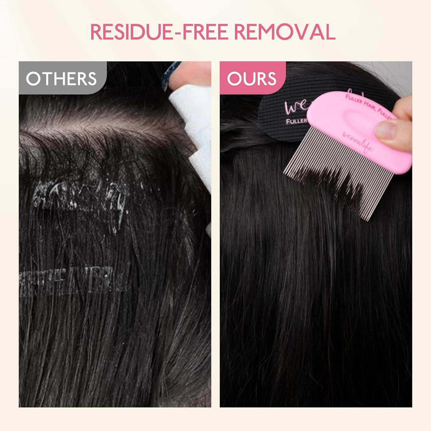 imageWENNALIFE Tape in Extension Remover 1 FLOZ 30 ML FastActing Wig Glue Remover Adhesive Remover Lace Glue Gentle Effective CitrusFresh Remove Toupee Tape in Hair ExtensionsNew30mlSea