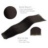 WENNALIFE Clip in Hair Extensions Real Human Hair, 16 Inch 120g 7pcs Dark Brown Human Hair Remy Clip in Hair Extensions Real Human Hair Double Weft