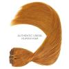 WENNALIFE Clip in Hair Extensions Real Human Hair, 22 Inch 150g 9pcs Human Hair Extensions Clip In, Auburn Ginger Hair Extensions Clip In Real Hair Coloured Remy Human Hair Extensions