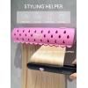 WENNALIFE Hair Extension Holder, Hair Extension Storage for Clip in Hair Extensions Tape ins Tips Braiding Hair Rack for Styling, Washing, Traveling, Storing Hair #Pink ABS Material Sturdy Organizer