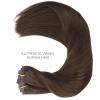 WENNALIFE Seamless Clip In Hair Extensions, 16 Inch 130g 7pcs Light Dark Brown Hair Extensions Clip in Human Hair Invisible PU Skin Weft Natural Remy Human Hair Extensions