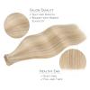 WENNALIFE Tape in Hair Extensions Human Hair, 20pcs 50g 20 inch Dirty Blonde Highlighted Bleach Blonde Remy Hair Extensions Straight Human Hair Tape in Extensions Skin Weft Extensions Hair