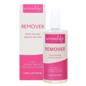 WENNALIFE Tape in Extension Remover, 1 FL.OZ. (30 ML) Fast-Acting Wig Glue Remover, Adhesive Remover Lace Glue Gentle Effective Citrus-Fresh Remove Toupee Tape in Hair Extensions(100ml)