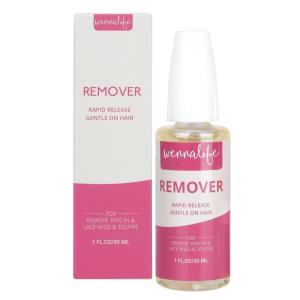 WENNALIFE Tape in Extension Remover, 1 FL.OZ. (30 ML) Fast-Acting Wig Glue Remover, Adhesive Remover Lace Glue Gentle Effective Citrus-Fresh Remove Toupee Tape in Hair Extensions(30ml-New)