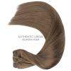 WENNALIFE Clip in Hair Extensions Real Human Hair, 20 Inch 120g 7pcs Human Hair Extensions Clip In Human Hair, Light Ash Brown Hair Extensions Clip In Real Hair Coloured Remy Human Hair Extensions