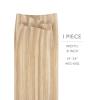 WENNALIFE Genius Weft Tape in Hair Extensions Human Hair 18 inch 50g Balayage Dark Brown Mixed Chestnut Brown Tape Ins Luxury Remy Hair Extensions Invisible Fuller Volume Reusable 31 Wide Weft(#18A/613A Dirty Blonde Highlighted Bleach Blonde)