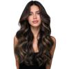 WENNALIFE Genius Weft Tape in Hair Extensions Human Hair 18 inch 50g Balayage Dark Brown Mixed Chestnut Brown Tape Ins Luxury Remy Hair Extensions Invisible Fuller Volume Reusable 31 Wide Weft(#2/6/2 Balayage Dark Brown Mixed Chestnut Brown)