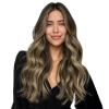 WENNALIFE Genius Weft Tape in Hair Extensions Human Hair 18 inch 50g Balayage Dark Brown Mixed Chestnut Brown Tape Ins Luxury Remy Hair Extensions Invisible Fuller Volume Reusable 31 Wide Weft(#4/27/4 Balayage Chocolate Brown to Caramel Blonde)