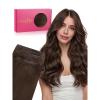 WENNALIFE Genius Weft Tape in Hair Extensions Human Hair 18 inch 50g Balayage Dark Brown Mixed Chestnut Brown Tape Ins Luxury Remy Hair Extensions Invisible Fuller Volume Reusable 31 Wide Weft(#4 Chocolate Brown)