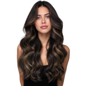 WENNALIFE Genius Weft Tape in Hair Extensions Human Hair 18 inch 50g Balayage Dark Brown Mixed Chestnut Brown Tape Ins Luxury Remy Hair Extensions Invisible Fuller Volume Reusable 31 Wide Weft(#2/6/2 Balayage Dark Brown Mixed Chestnut Brown)