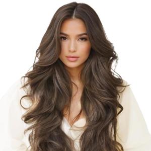 WENNALIFE Genius Weft Tape in Hair Extensions Human Hair 18 inch 50g Balayage Dark Brown Mixed Chestnut Brown Tape Ins Luxury Remy Hair Extensions Invisible Fuller Volume Reusable 31 Wide Weft(#5 Muted Light Brown Brunette)