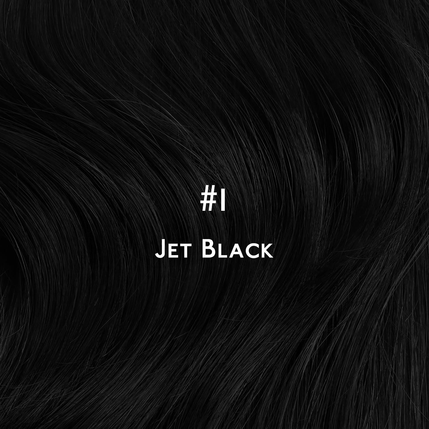 imageWENNALIFE Invisi Edge Tape in Hair Extensions Human Hair 16 Inch 50g 20pcs Muted Light Brown Brunette Invisible Luxury Remy Hair Extensions Natural Seamless Injected Tape Ins Extensiones De CabelloIN1 Jet Black