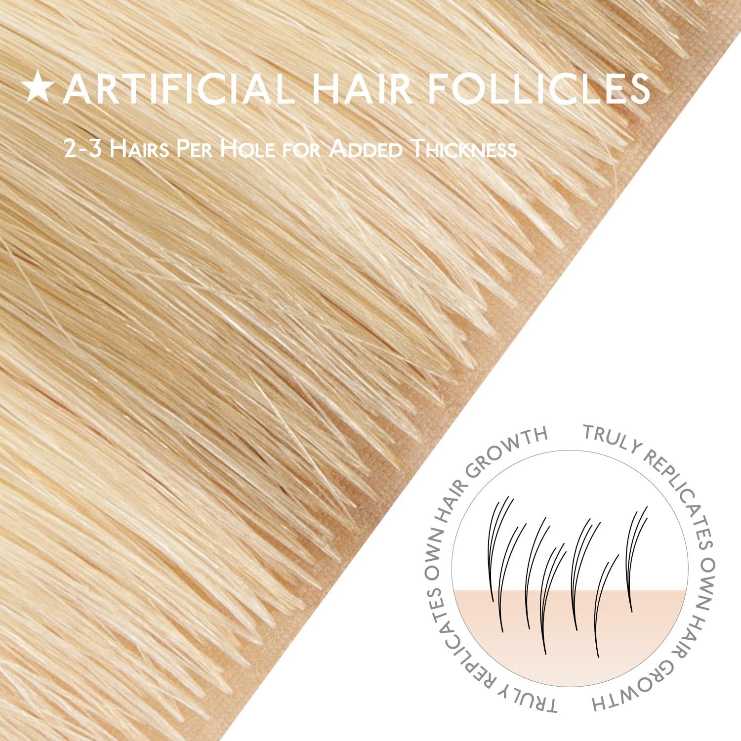 imageWENNALIFE Invisi Edge Tape in Hair Extensions Human Hair 16 Inch 50g 20pcs Muted Light Brown Brunette Invisible Luxury Remy Hair Extensions Natural Seamless Injected Tape Ins Extensiones De CabelloIN18A613A Dirty Blonde Highlighted Bleach Blonde