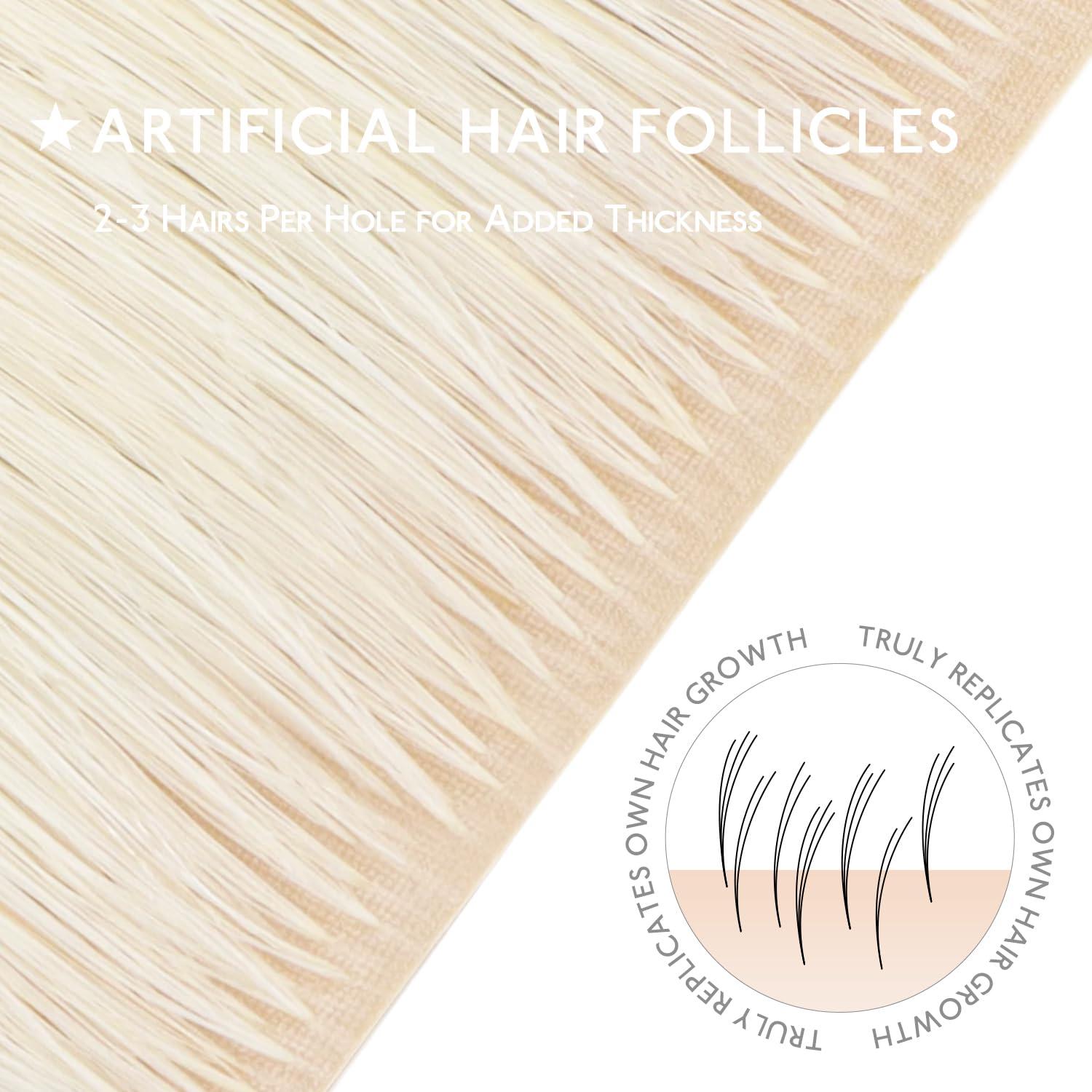 imageWENNALIFE Invisi Edge Tape in Hair Extensions Human Hair 16 Inch 50g 20pcs Muted Light Brown Brunette Invisible Luxury Remy Hair Extensions Natural Seamless Injected Tape Ins Extensiones De CabelloIN1000 White Blonde