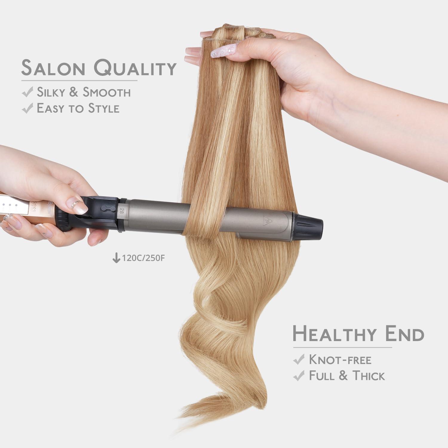 imageWENNALIFE Invisi Edge Tape in Hair Extensions Human Hair 16 Inch 50g 20pcs Muted Light Brown Brunette Invisible Luxury Remy Hair Extensions Natural Seamless Injected Tape Ins Extensiones De CabelloIN12A18H Ash Beige Blonde Blend