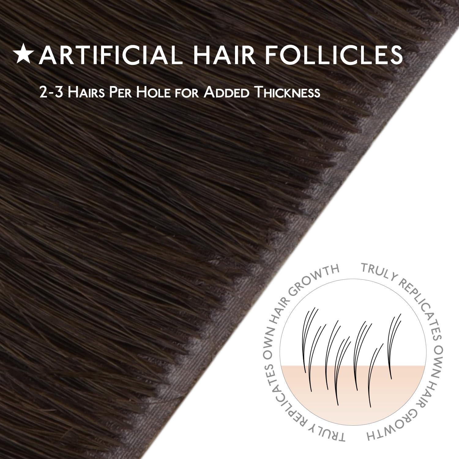 imageWENNALIFE Invisi Edge Tape in Hair Extensions Human Hair 16 Inch 50g 20pcs Muted Light Brown Brunette Invisible Luxury Remy Hair Extensions Natural Seamless Injected Tape Ins Extensiones De CabelloIN2A Light Dark Brown