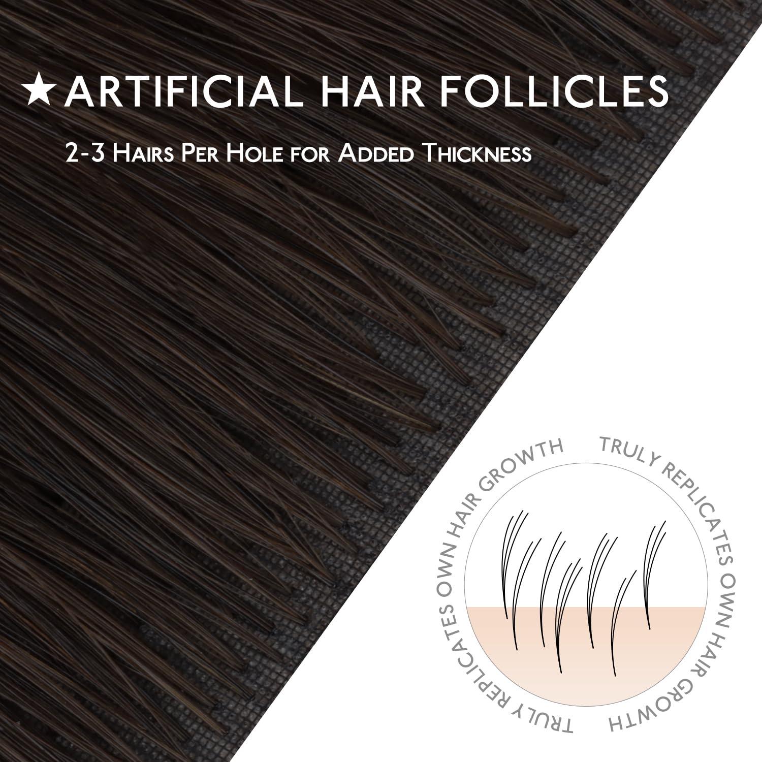 imageWENNALIFE Invisi Edge Tape in Hair Extensions Human Hair 16 Inch 50g 20pcs Muted Light Brown Brunette Invisible Luxury Remy Hair Extensions Natural Seamless Injected Tape Ins Extensiones De CabelloIN262 Balayage Dark Brown Mixed Chestnut Brown